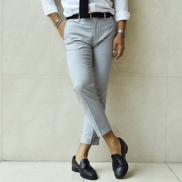82-4823 COTTON fitty shark Men's ankle pants <Product No.1048>