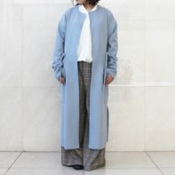 82-7416 NEEDLE dec jersey Buttonless long coat <Product No.1134>
